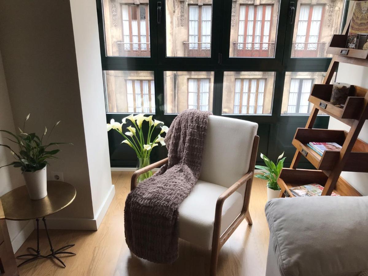 Apartamento Palacio Valdes, Centro Aviles, Con Parking Exteriör bild